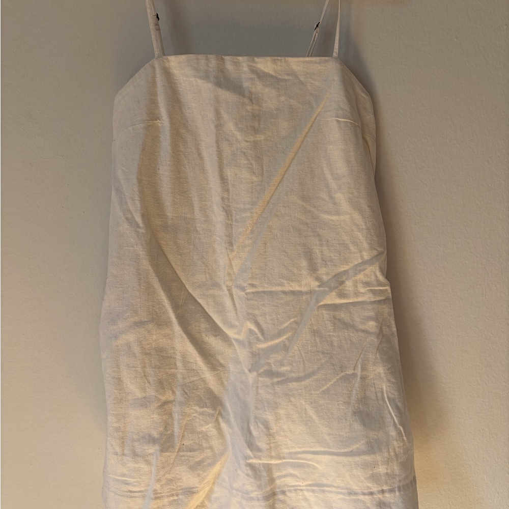 Abercrombie White Spaghetti Strap Skort